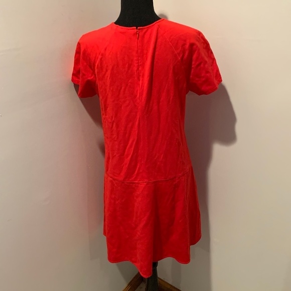Uniqlo Short Sleeve Dress Large Red - Picture 3 of 6